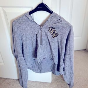 Over sized, crop top, hoodie